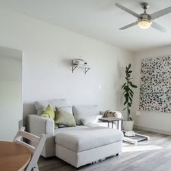 IKEA FINNALA Sofa, Couch, loveseat with an ottoman and headrests