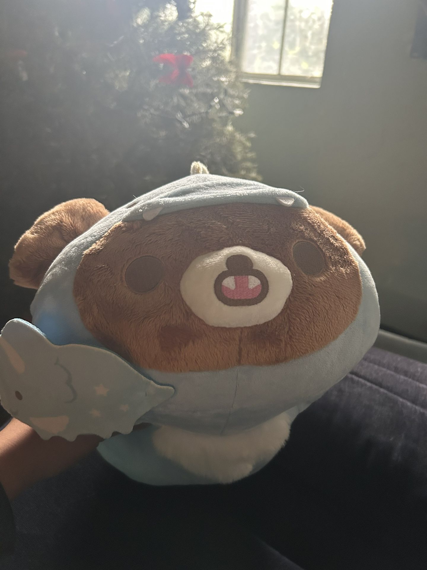 Rilankkuma Bear In Blue Dinosaur Costume