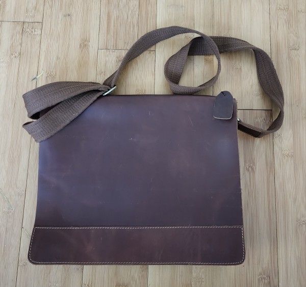 Leather Messenger Bag