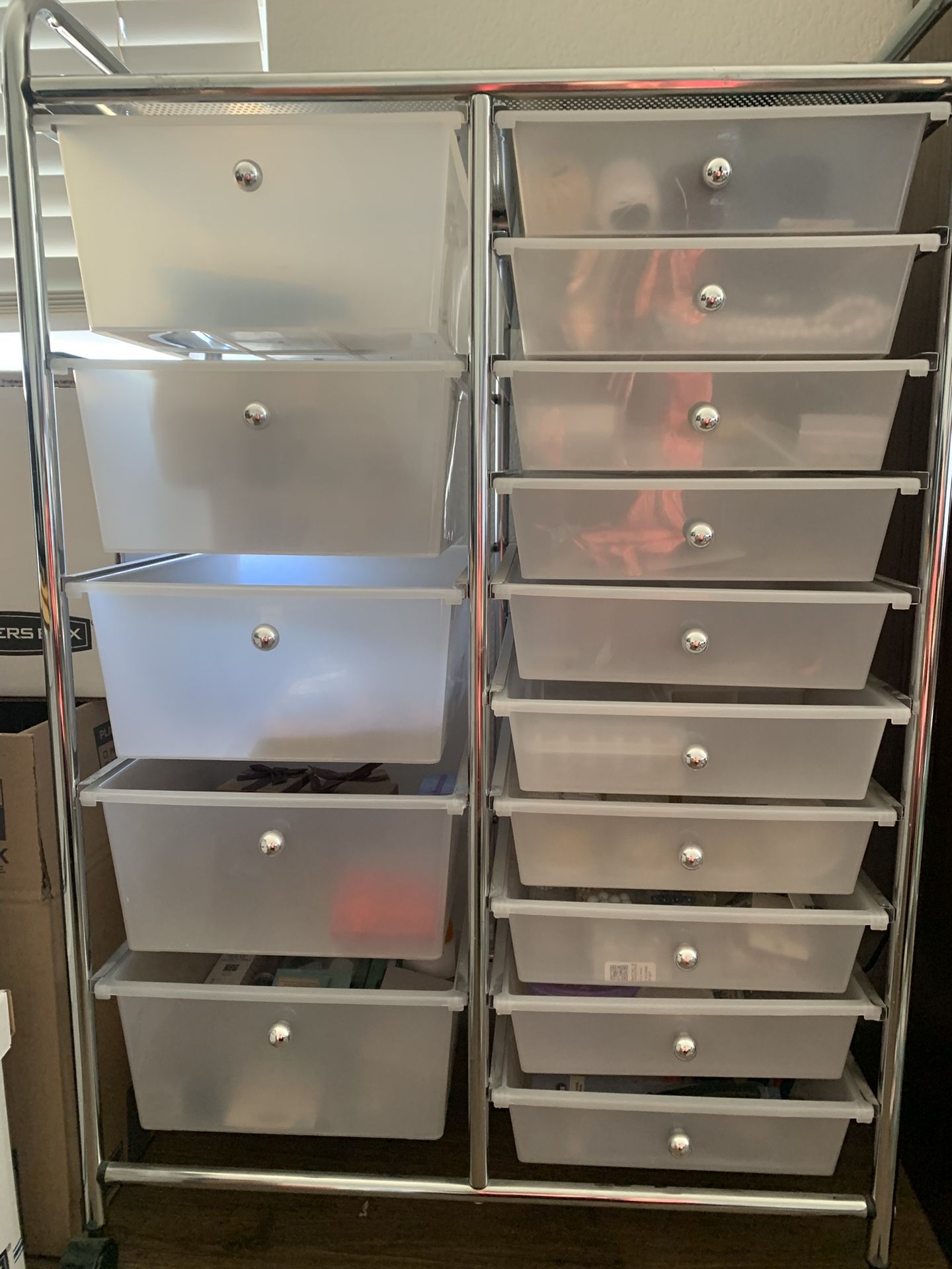 Jewelry Making Supplies With Rolling Cart