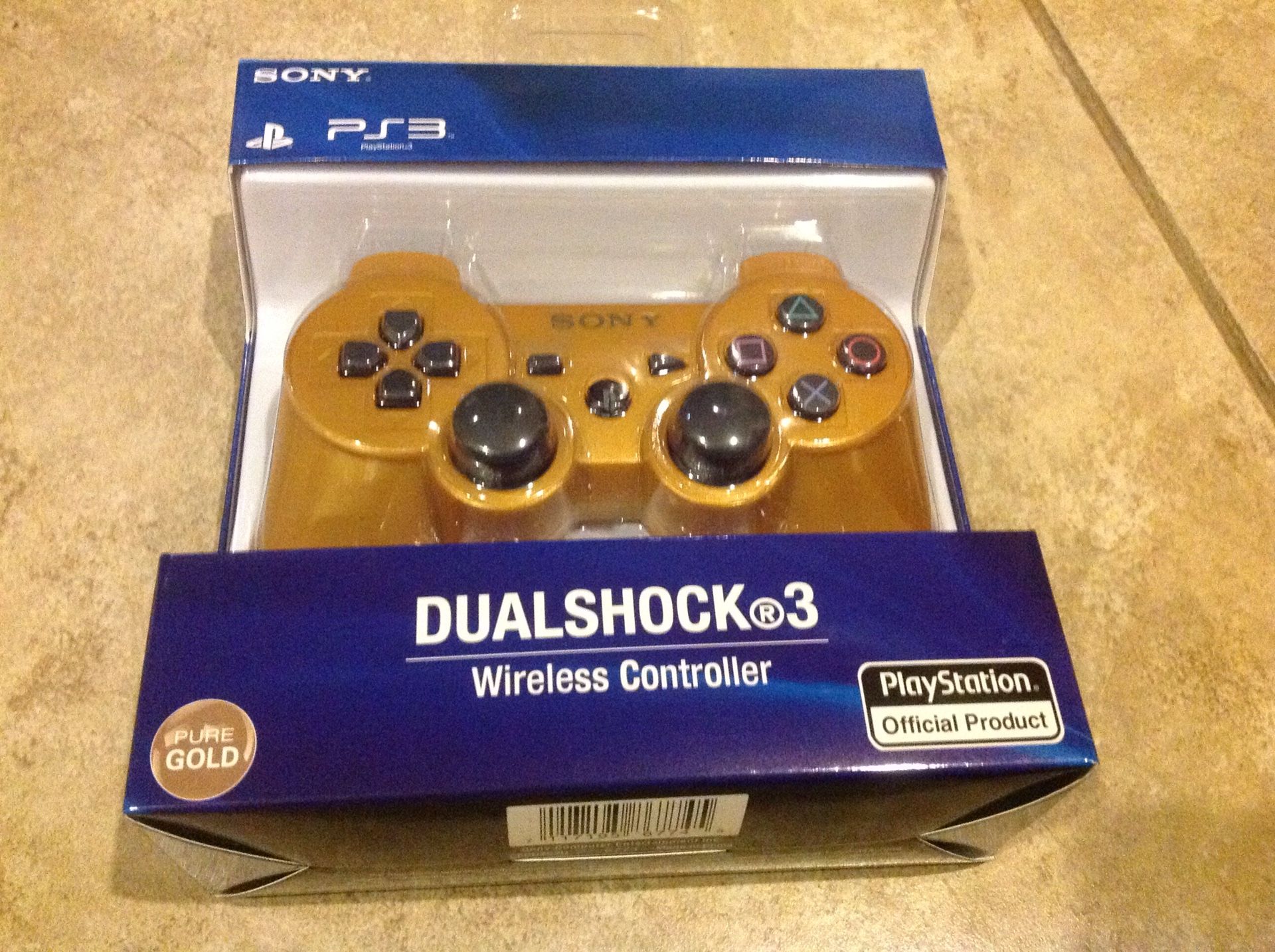 BRAND NEW SONY PS3 GOLD CONTROLLER