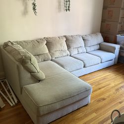 Calvin 2 pieces  Right arm facing sectional Sofa