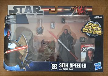Brand New Star Wars Sith Speeder With Darth Maul & Legacy Collection Saga Darth Maul $50 OBO