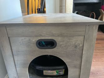 Cat Litter Box Enclosure End Table