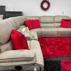 COMFY NEW ALEJANDRA RECLINING SECTIONAL SOFA ON SALE ONLY $1599. IN STOCK SAME DAY DELIVERY 🚚 EASY FINANCING 