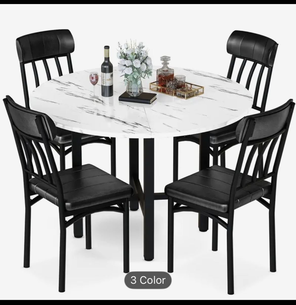 Marble Finish Dining Table