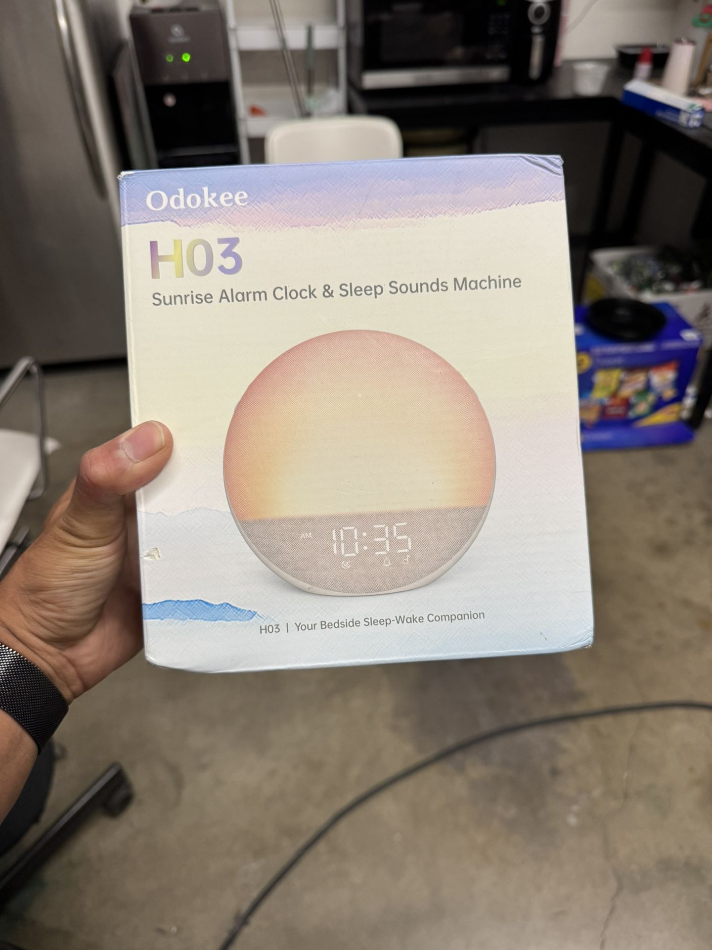 Sage Green Odokee H03 Sunrise Alarm Clock And Sleep Sounds Machine