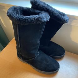 Mid Calf ( Womens) Boots Lined By Charlotte  Sz7  Black (New)