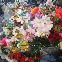 Silk Flowers For Sale. All Brand New, Depending, If You Don't Buy Them All Then The Price Goes Down.. Lots Of Silk Flowers