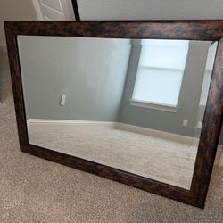 Bronze Wood Mirror
