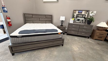 4 PC KING BEDROOM SET
