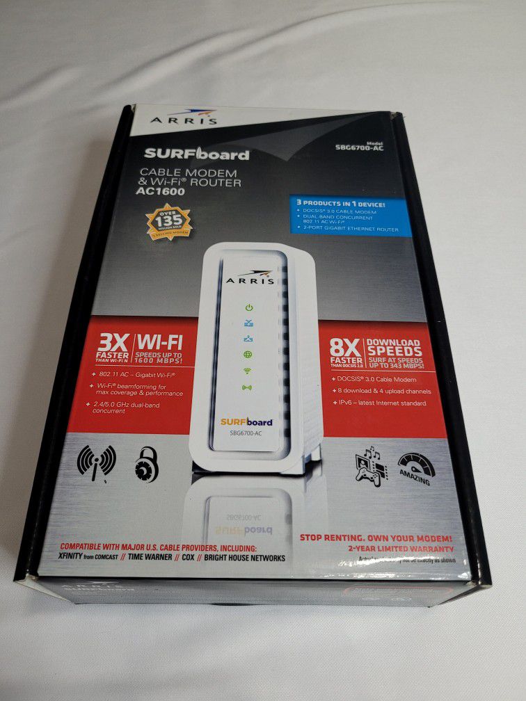 Arris Surfboard Cable Modem & WiFi Router 