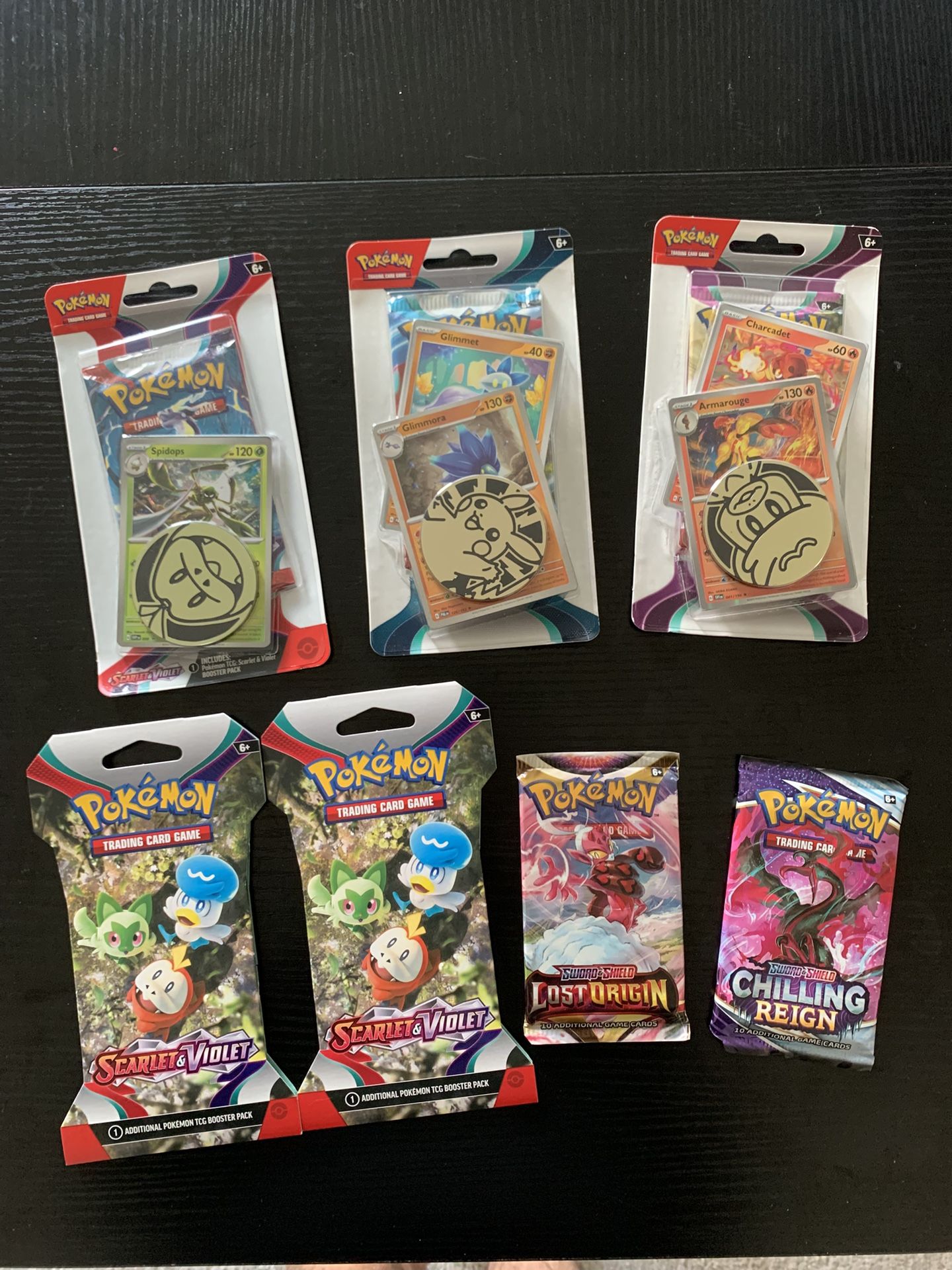 7 Sealed Pokemon Booster Pack Lot
