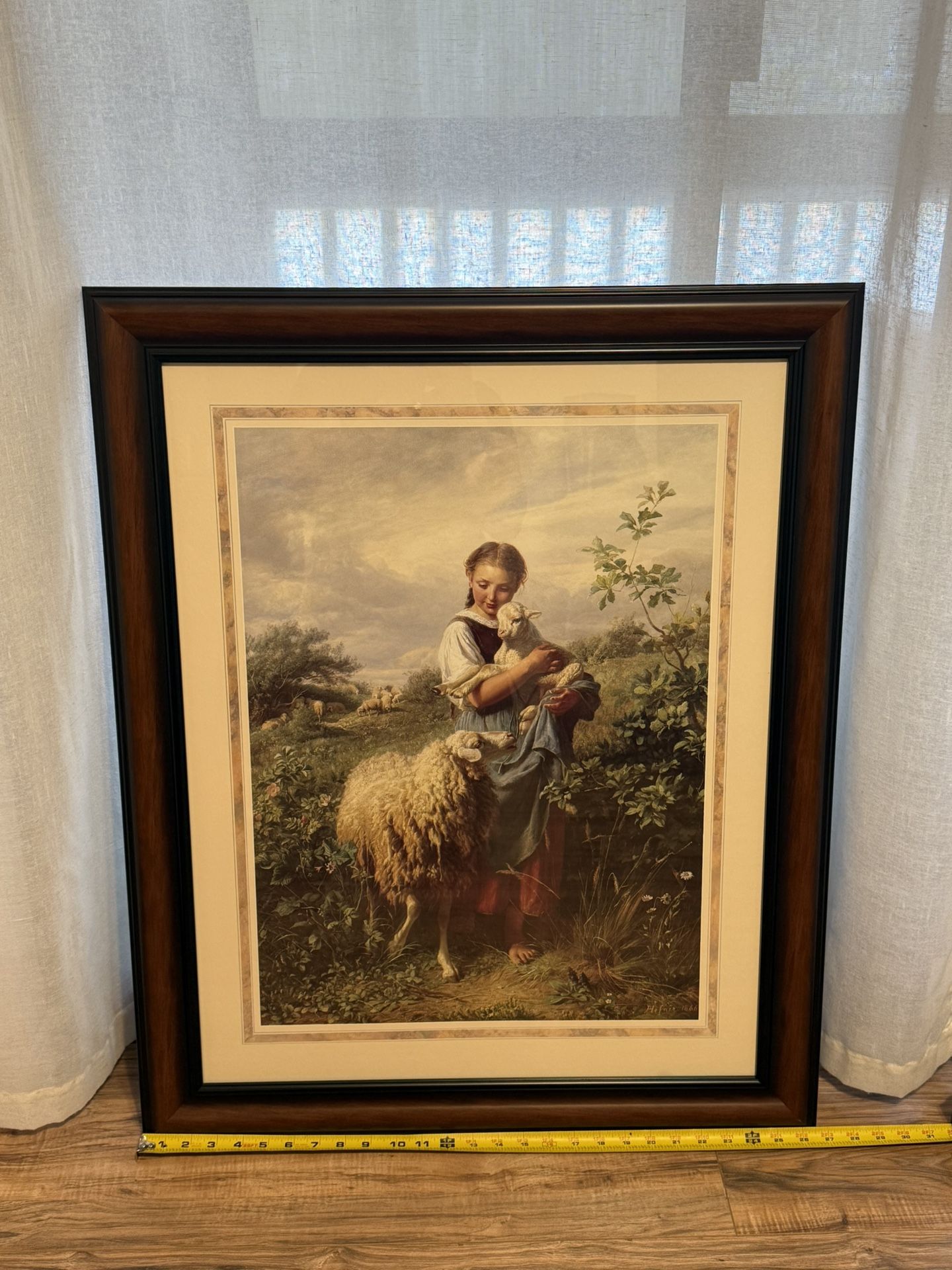 The Shepherdess 1866 by Johann Baptist Hofner artwork