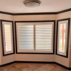 Factory Direct Custom Wood Plantation Shutters - 100% Real Hardwood Interior Window Coverings - Custom Paint, Stains & Expert Local Install