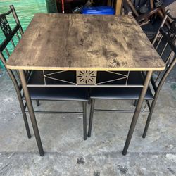 Small Dining Table / Patio Set ( Wood)