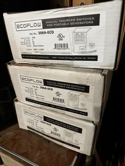 Generator transfer switch.  Ecoflow