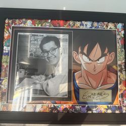 Dragon Ball Z Signed Frame