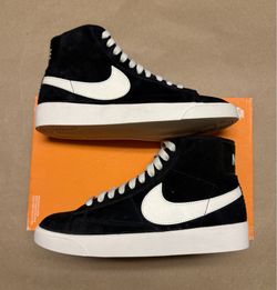 Nike Blazer Mid Vintage Suede Black Women’s size 5.5 shoes NEW!