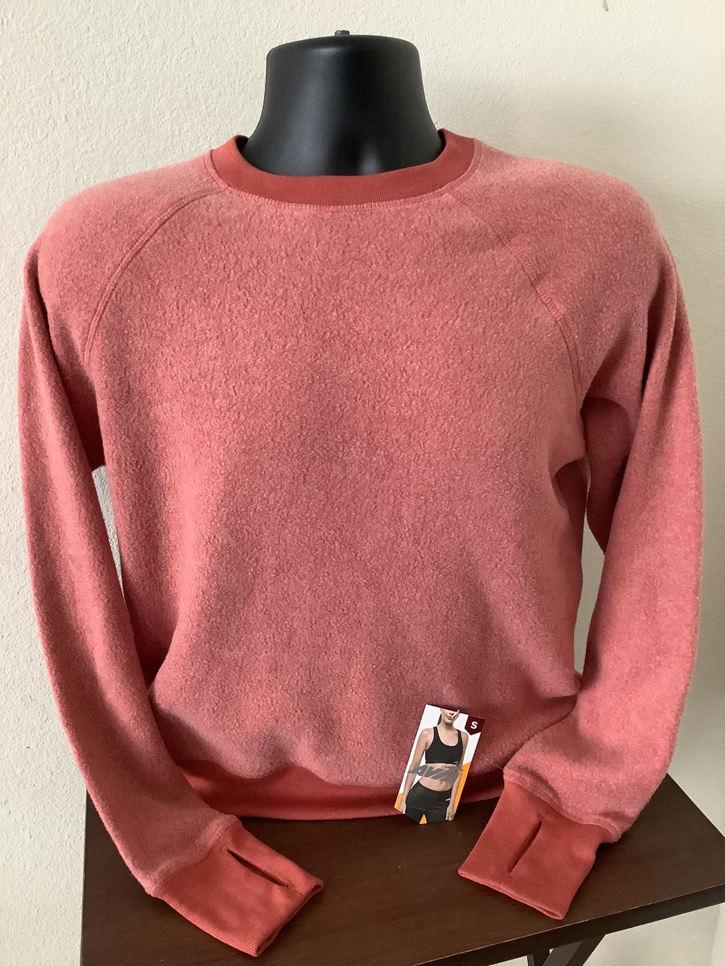 New Womens Size Small 4-6 Avia Athletic Fleece Sweater