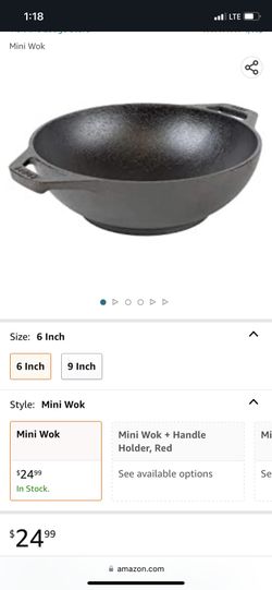 Lodge Cast Iron Mini Wok 6 In 