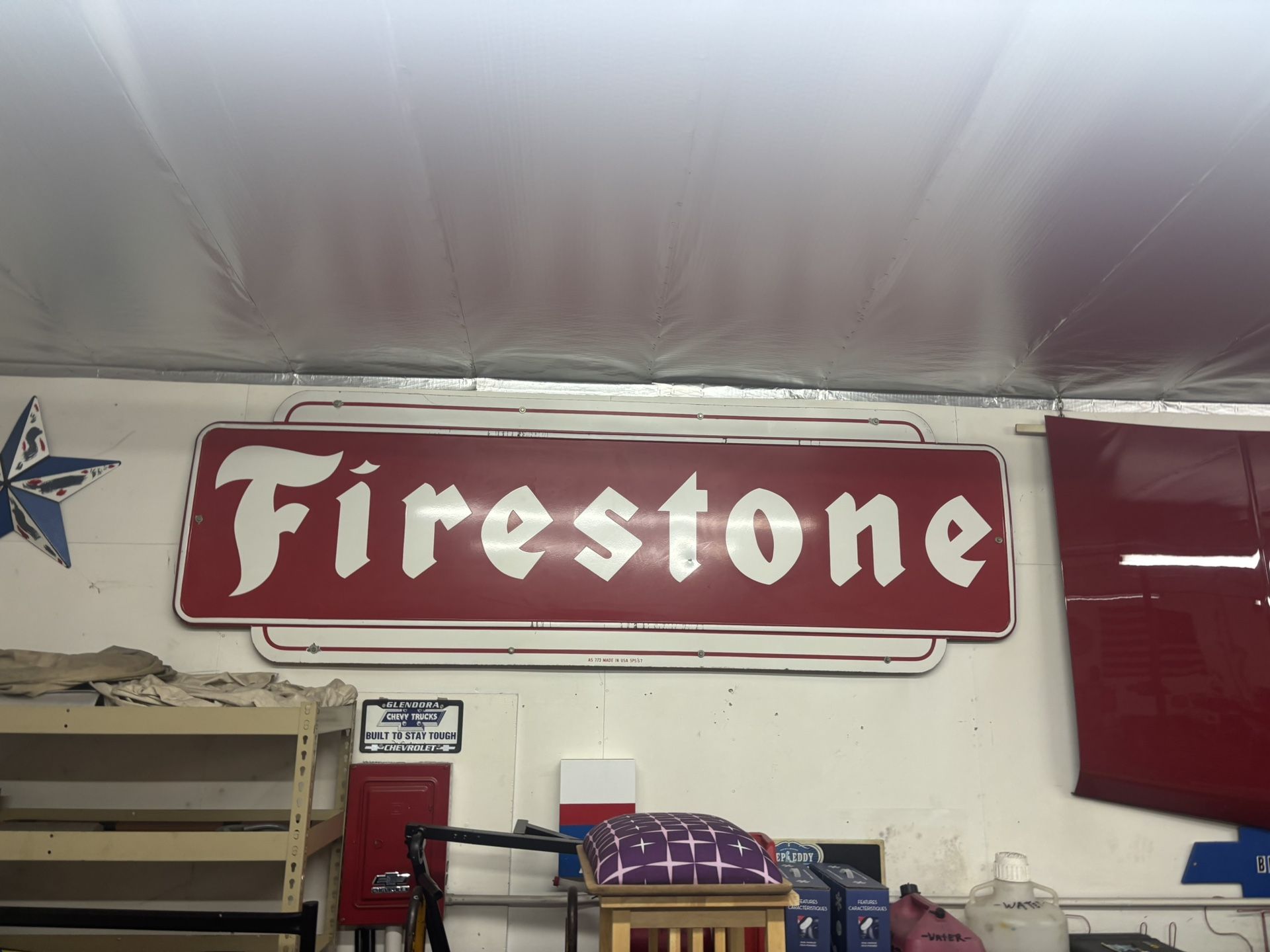 Firestone Porcelain Paint Sign