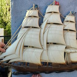 Vintage Ship Wall Hanging