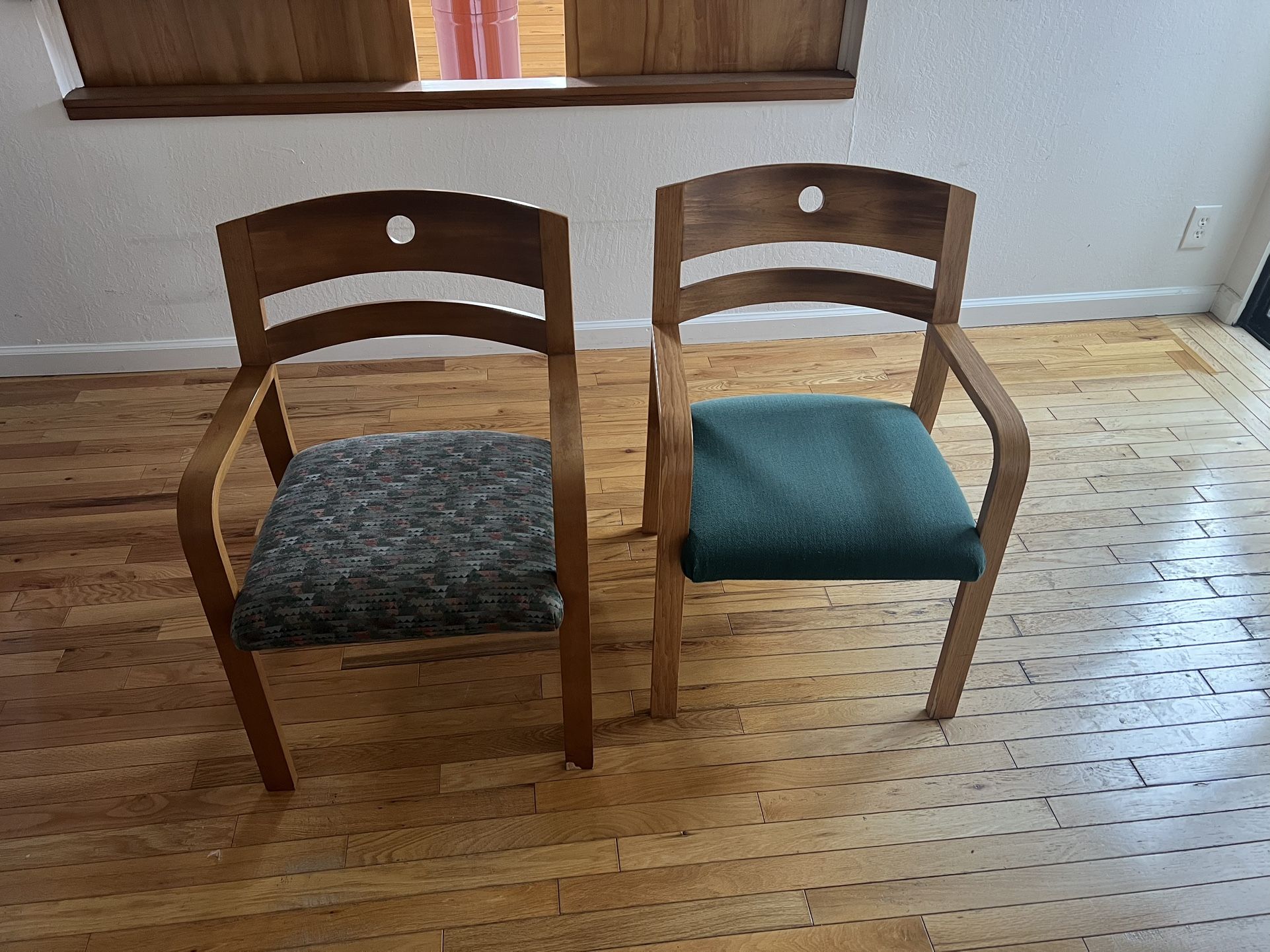 Cushioned Wooden Chairs  