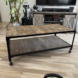 Industrial Wooden Coffee Table
