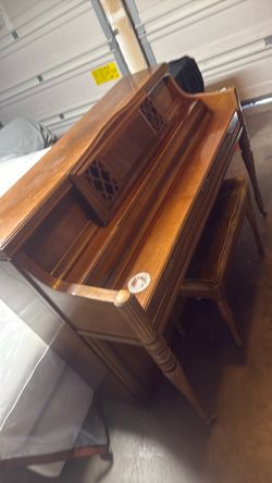 model 2860 Antique Wood Roll Top Desk Wurlitzer model 2860