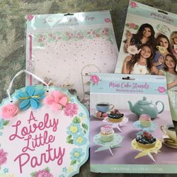New tea party cake party decor