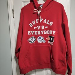 Buffalo Vs Everybody Custom Made Hoodie XL 