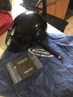 Extra motorcycle helmets, well cared for!!