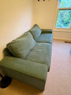 IKEA Kivik Sectional Sofa – Good Condition, Green Corduroy, 4 Seats – Bloomington, IN