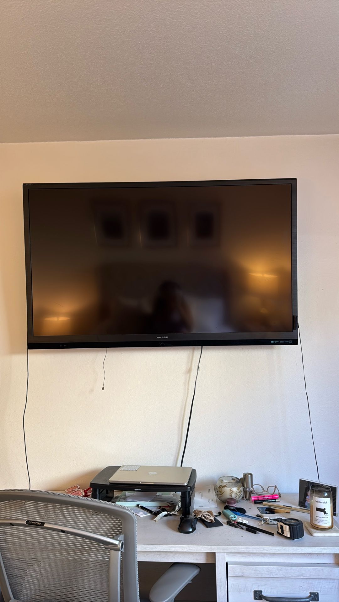 Sharp 50” LCD TV - WiFi Enabled With Mount - $200 OBO