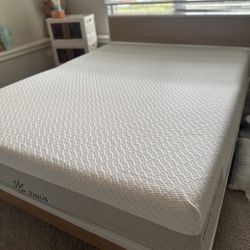 Queen 12” Memory Foam mattress + bed frame