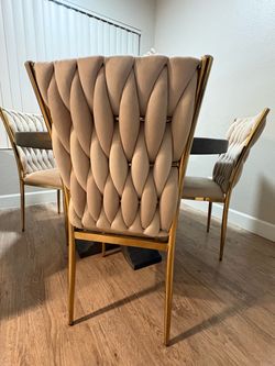 Suede Dining Chairs