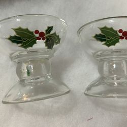 1981 Avon's holiday, hostess collection, candlesticks set of 2
