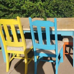 Table Leaf Table With 4 Chairs