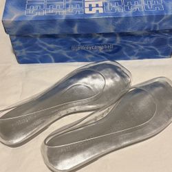 New - Jeffrey Campbell Jelles Clear Flats Size 7