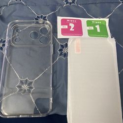 iPhone 17 Pro Max Clear Case With Screen Protector 