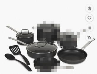 Cuisinart Advantage Pro Dishwasher Safe Hard Anodized Cookware 7-Piece Set