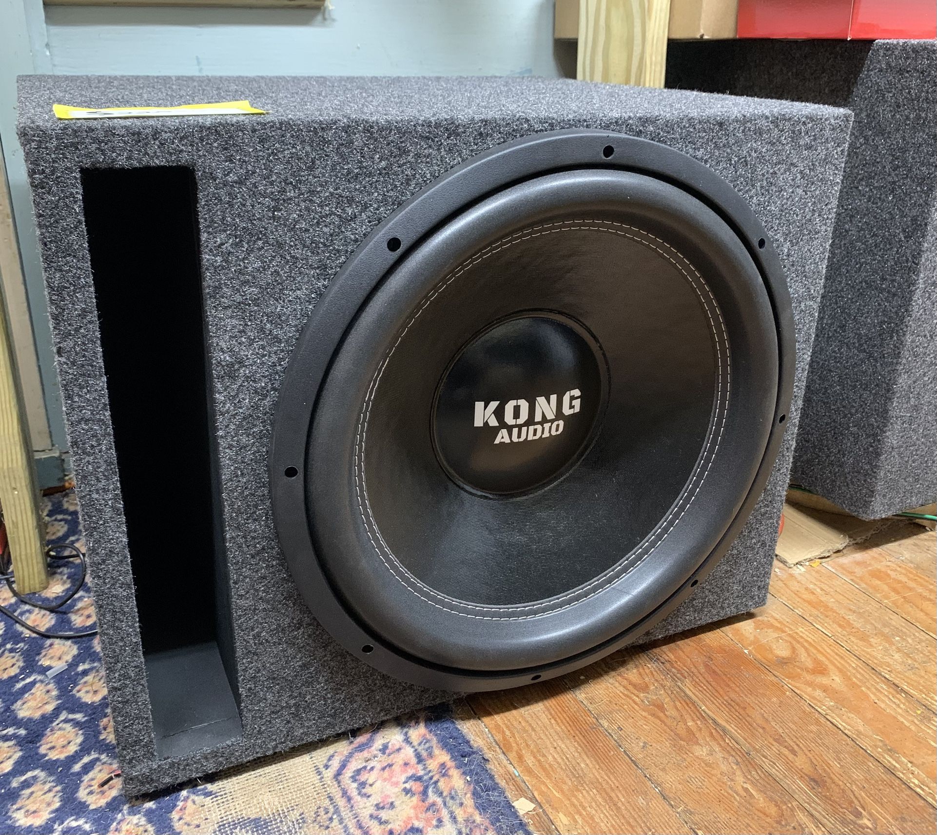 New 15” Kong Audio Subwoofer + New Ported Enclosure 