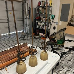 set of three lamps