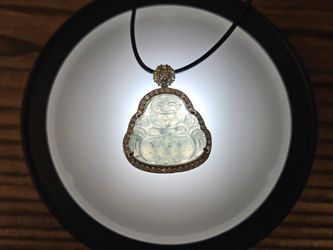 Natural Guatemala Jadeite Buddha Pendant