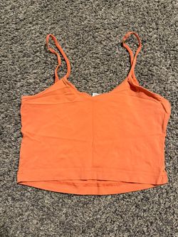 Orange crop top size small