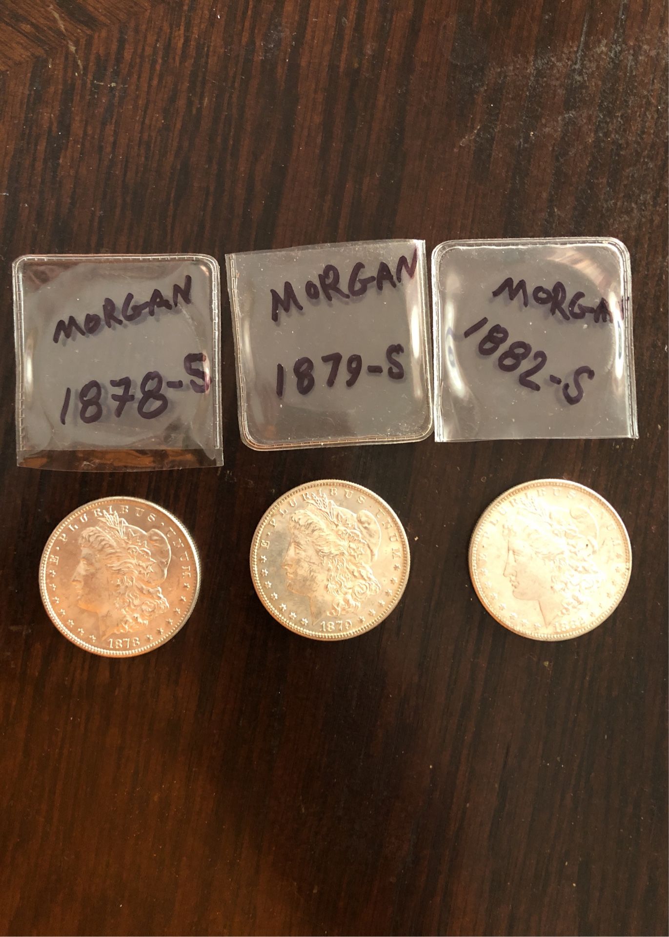 1878S/1879S/1882S -Silver Morgan Dollar