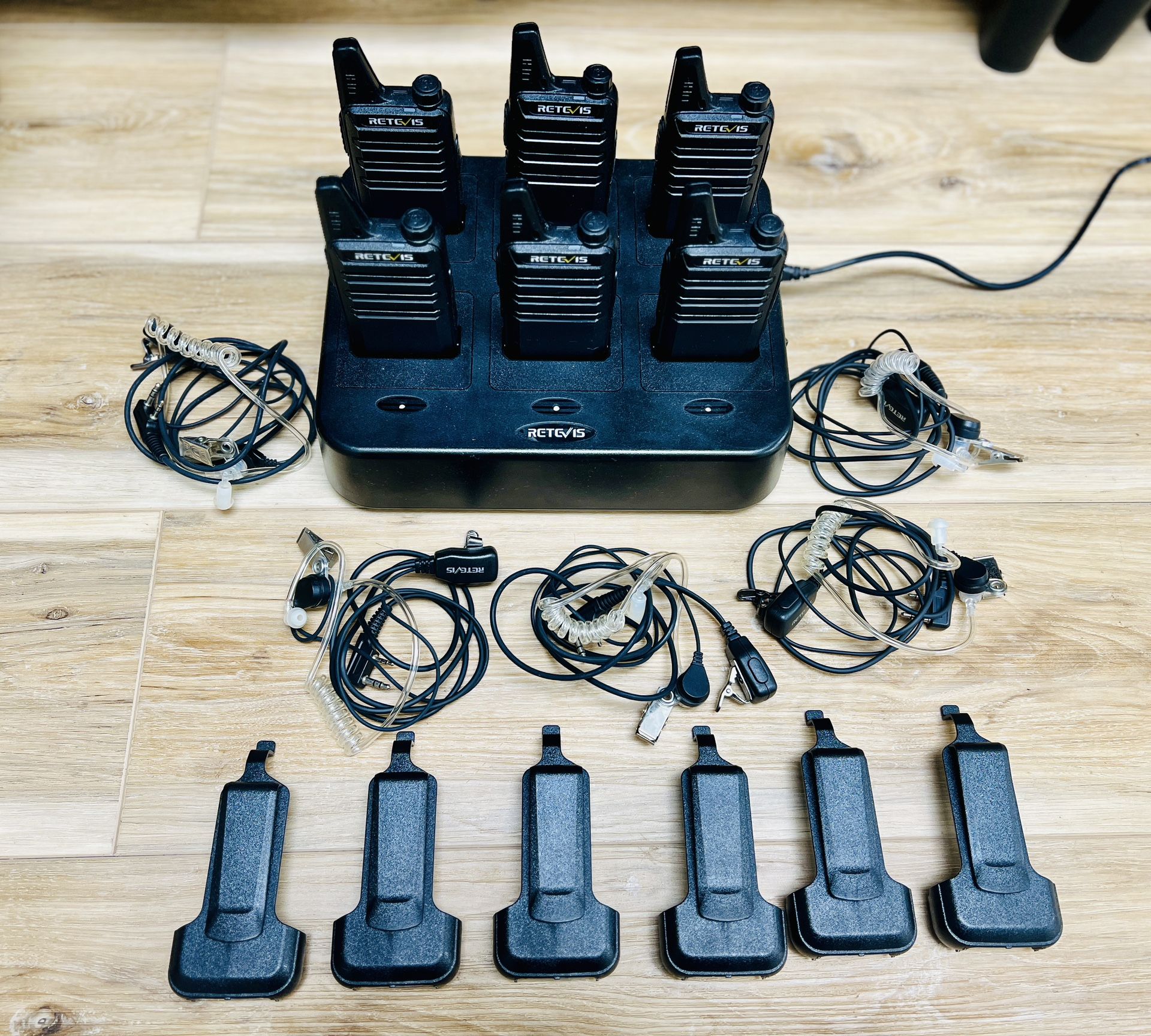 Retevis Walkie Talkie Set with Charger (6 packs)