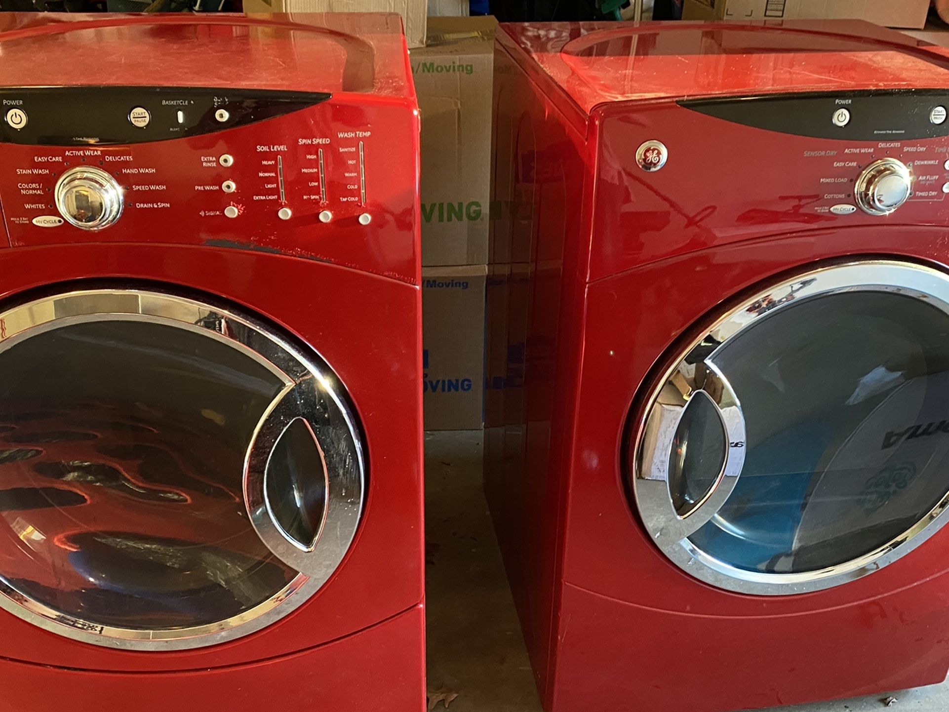 GE Front Load Washer and Gas Dryer (stackable or sidee by side)