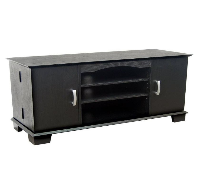 60 Inch Jamestown Wood TV Console  Black Finish Walker Edison W60C73BL